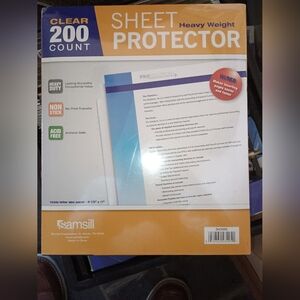 200 Heavyweight clear sheet protectors acid free